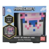 Чаша Paladone Minecraft - Bucket of Axolotl shaped Mug (400ml), PP11368MCF
