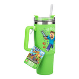 Чаша Paladone: Minecraft - Green 900ml Multiway Travel Cup Stra, PP14600MCF