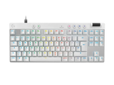 Геймърска механична клавиатура Logitech G Pro X RAPID TKL, Magnetic Analog Switch, Бял