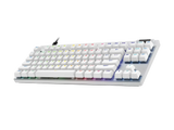 Геймърска механична клавиатура Logitech G Pro X RAPID TKL, Magnetic Analog Switch, Бял