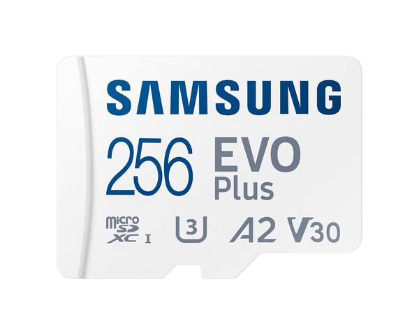 Карта памет Samsung EVO Plus, microSDXC, UHS-I, 256GB, Адаптер