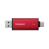 Флаш памет Kingston Dual USB-A/C Portable SSD 1TB - Black/Red
