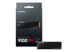 SSD SAMSUNG 9100 PRO 2TB, PCIe 5.0 NVMe M.2 Type 2280 Heatsink