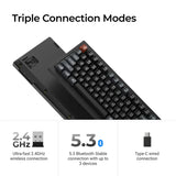 Безжична механичка клавиатура Keychron V1 Ultra 8K - Silk POM Switch Red