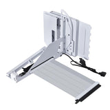 Брекет и кабел Lian Li 4 Slots Vertical GPU Kit v3, PCIe 5.0 за вертикален монтаж на видео карта - Бял