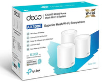 Access Point TP-Link Deco X50, 3 pack, 3x LAN/WAN, 2.4/5 GHz, 574 - 2402 Mbps, Gigabit