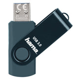 USB memory Hama Rotate, 256GB, 90 MB / s, petroleum blue