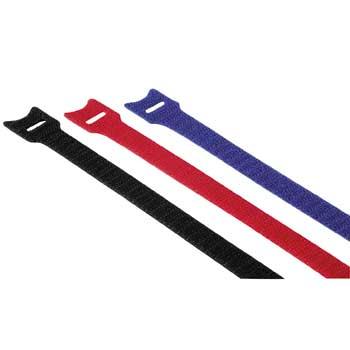 Self-adhesive cable ties with lug, 12 pieces x 145 mm