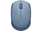 Безжична оптична мишка LOGITECH M171, USB, Син/Сив