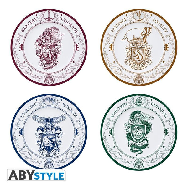 Комплект чинии ABYSTYLE HARRY POTTER PlatesHogwarts Houses, 4 броя