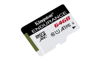 Карта памет Kingston Endurance microSDHC 64GB, Class 10 UHS-I U1 A1