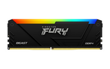 Памет Kingston FURY Beast Black RGB 64GB(4x16GB) DDR4 3600MHz CL18 KF436C18BB2AK4/64