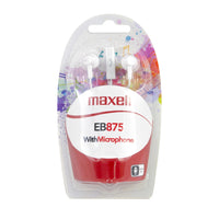 Слушалки с микрофон MAXELL EB-875 Ear BUDS, тапи, бели