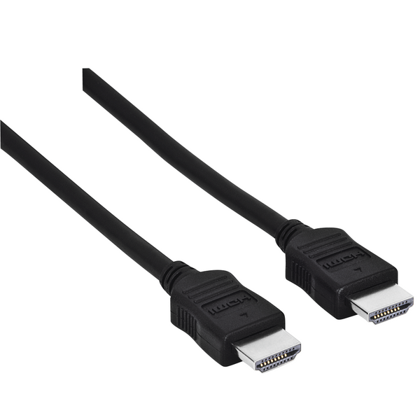 Кабел HAMA 205001, HDMI мъжко - HDMI мъжко,10.2 Gbit/s, 1080p, 3 м, Екраниран, Черен