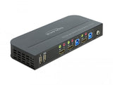 KVM превключвател, Delock 11481, 2-портов, USB, HDMI, Audio