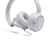 Слушалки on-ear JBL T500, Бял