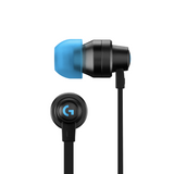 Gaming headphones Logitech G333 In-Ear 3.5 mm + USB-C Adapter, wired, black