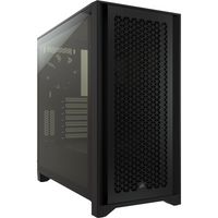 Кутия Corsair 4000D Airflow Mid Tower, Tempered Glass, Черно