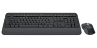 Kомплект безжични клавиатура с мишка Logitech MK650, Черен