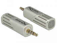 Микрофон DeLock 65893, За смартфон/таблет, 3.5 mm 4 Pin Stereo Jack 90°, Сребрист