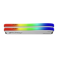 Памет Kingston FURY Beast White RGB 32GB(2x16GB) DDR4 PC4-25600 3200MHz CL16 KF432C16BWAK2/32