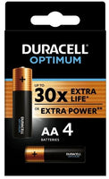 Алкална батерия DURACELL OPTIMUM LR6 /4 бр. в блистер/ 1.5V