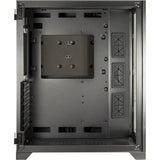 Кутия InterTech C-702 DIORAMA, ATX, μATX, ITX, Стъклен панел, Чернa