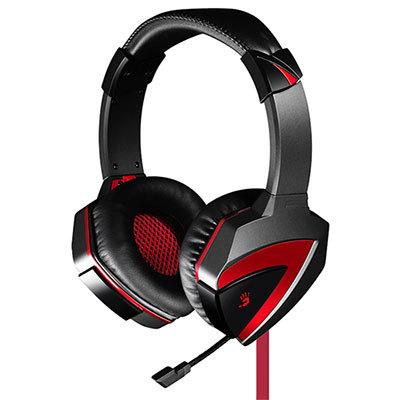 Gaming headphones A4Tech Bloody Combat G500, Microphone, Black / Red