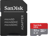 Memory card SANDISK Ultra microSDHC, 32GB, A1, UHS-I, U1, Class 10, 120MB / s, Adapter