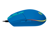 Геймърска мишка Logitech G102 LightSync, RGB, Оптична, Жична, USB, Син