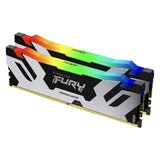 Памет Kingston Fury Renegade Silver RGB 32GB(2x16GB) DDR5 PC5-48000 6000MHz CL32 KF560C32RSK2-32