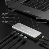 6-портов хъб j5create JCD403, USB4, 8K, Gigabit Ethernet