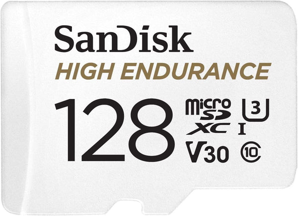 Карта памет SANDISK High Endurance, SD Адаптер, micro SDXC UHD, V30, 128GB, Class 10