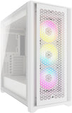 Кутия Corsair iCUE 5000D RGB Airflow Mid Tower, Tempered Glass, Бял