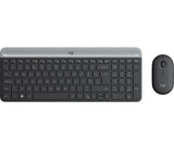 Kомплект безжични клавиатура с мишка Logitech MK470, Черна