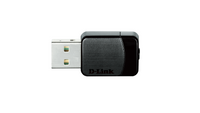 Безжичен Wireless адаптер D-Link, Dual band, AC600 MU-MIMO, 2.4GHz, USB 2.0, Черен