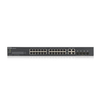 Суич ZYXEL GS1920-24V2, 24 портов Gigabit Smart-Managed,Fanless, за монтаж в шкаф