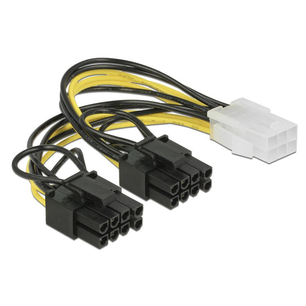 Кабел PCI Express power 6 pin женско > 2 x 8 pin мъжко