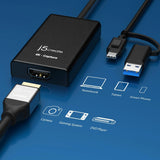 Кепчер j5create JVA11, HDMI - USB-C, 4K, Черен