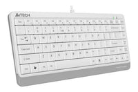 Мини клавиатура A4tech FK11, Жична, USB, hot keys 12, кабел 1,5 m, Бял