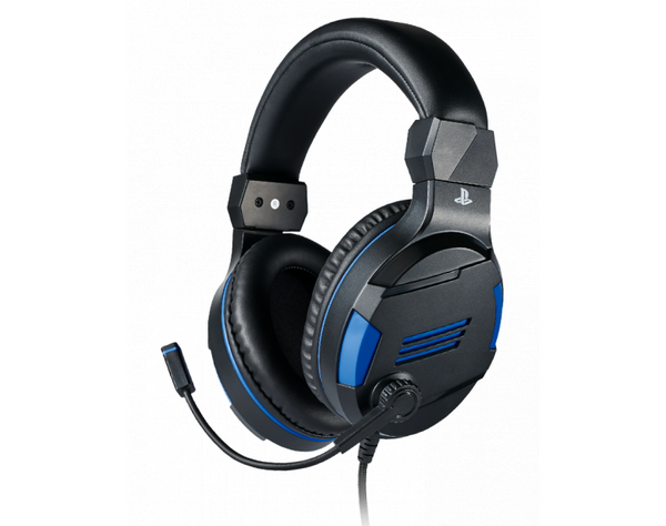 Геймърски слушалки Nacon Bigben PS4 Official Headset V3, Микрофон, Черен/Син