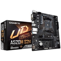 Дънна платка GIGABYTE A520M-S2H, Socket AM4, mATX, 2xDDR4, M.2