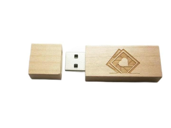 USB памет ESTILLO SD82, 32GB, USB 2.0, Дървена, Без лого