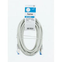 Мрежов пач кабел HAMA F/UTP, CAT 6, RJ-45 - RJ-45, 1Gbit/s, 5.0 m, Сив, Булк