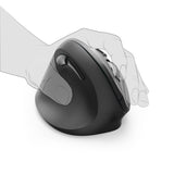 HAMA EMW-500L Wireless Ergonomic Mouse, Left Hand, USB, 1000/1200/1400 dpi, Black