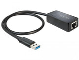 Адаптер DeLock 62121, USB 3.0  към Gigabit LAN 10/100/1000 Mbps