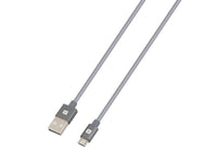 Кабел Skross, USB-A - microUSB, Метална оплетка, 1.20 м, Сив