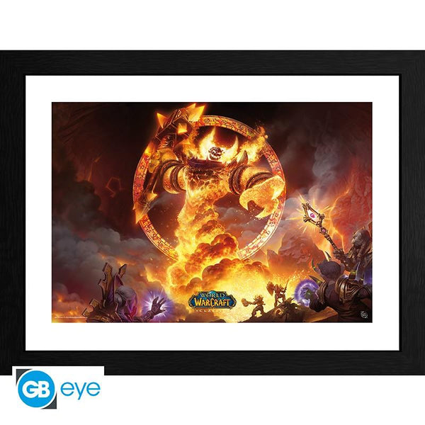 GBEYE WORLD OF WARCRAFT - Framed print "Ragnaros" (30x40)