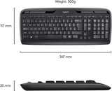 Kомплект клавиатура с мишка Logitech MK330, Безжичен, 2.4 GHz, Черен