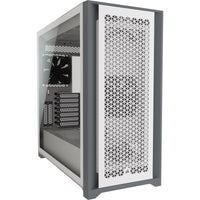 Кутия Corsair 5000D Airflow Mid Tower, Tempered Glass, Бяло